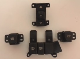 Roof console switches